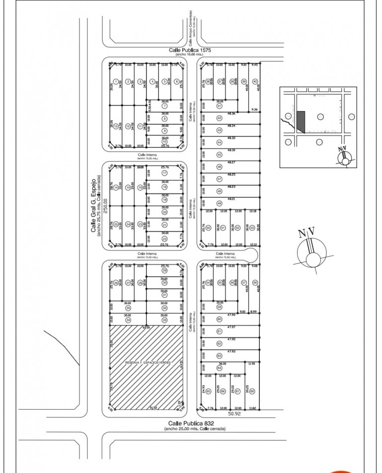 VENDO TERRENO EN LOTEO LAPACHOS 2, CALLE ARROYO CORRENTOSO