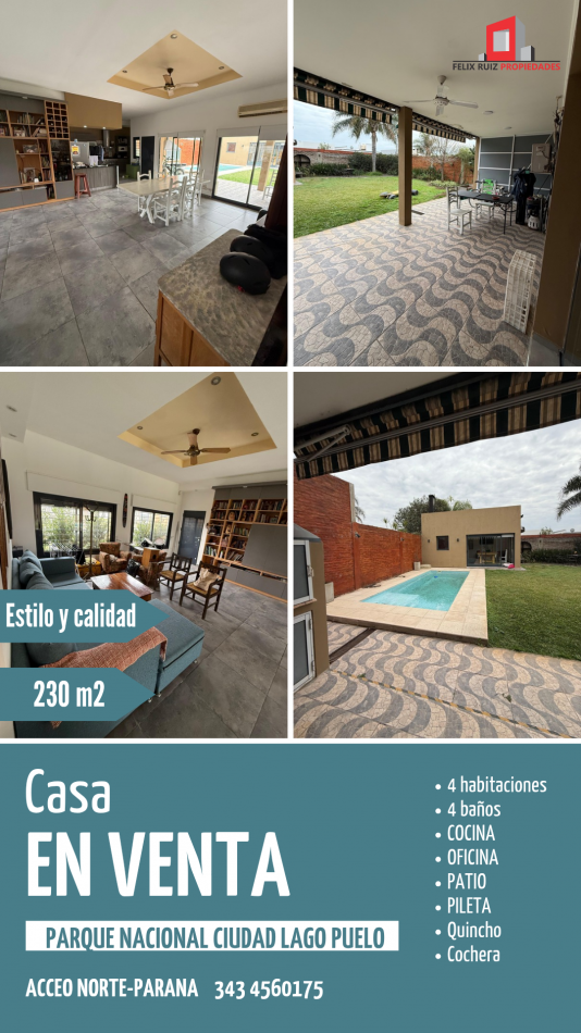 Vendo casa 4 dormitorios, Barrio Medico 2, zona norte, Parana